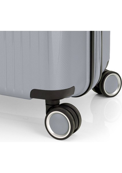 2 Valiz Seti (Kabin ve Orta Boy) Brooklyn Gümüş indirimleri