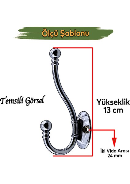 Misket Askı Antik Bakır Vestiyer Portmanto Dolap Askılık Askılığı Duvar Banyo Mutfak Elbise Askısı