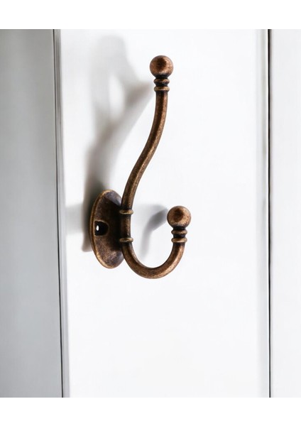Misket Askı Antik Bakır Vestiyer Portmanto Dolap Askılık Askılığı Duvar Banyo Mutfak Elbise Askısı