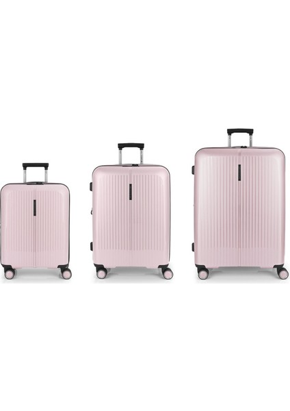 3 Valiz Seti (Kabin, Orta ve Büyük) Brooklyn Pembe