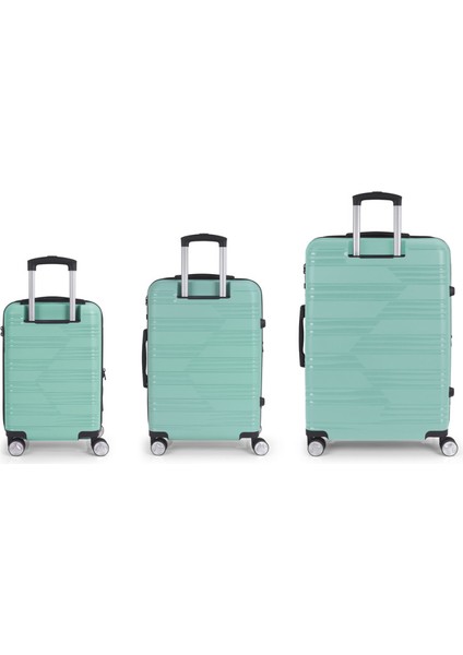 Uyiko Serisi 3'lü Valiz Seti (Kabin, Orta ve Büyük) Uyıko Nane Yeşili modelleri