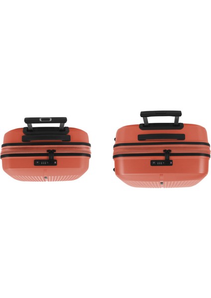 2 Valiz Seti (Kabin ve Orta Boy) Brooklyn Turuncu modelleri