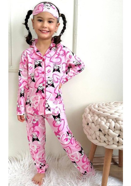 Kız Çocuk Baskılı Pijama Takımı