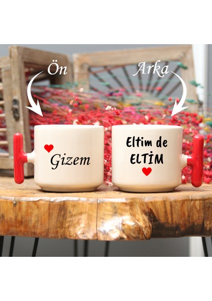 Eltim De Eltim Mottolu T Kulplu Kupa Bardak Seti 2'li