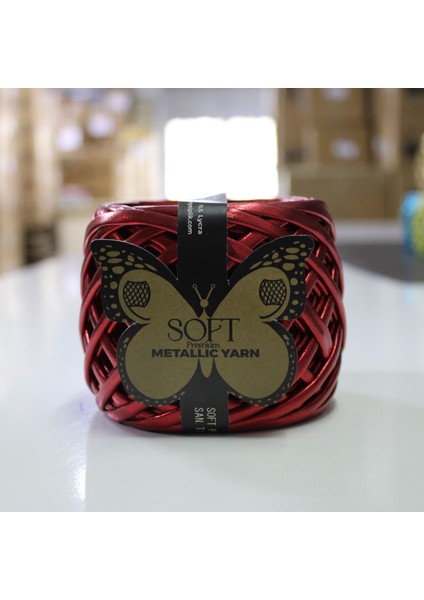 Metalik Örgü Ipi Red 4 Adet Fiyatıdır. 2 Parça IP(30+30,40+20VB.)