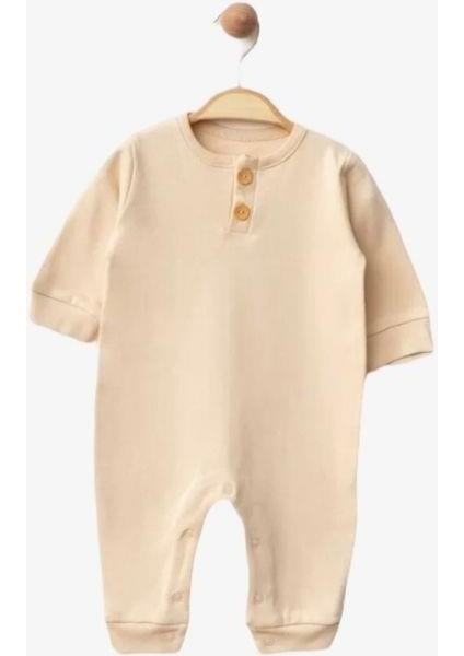 Bebek Düğmeli Organik Tulum