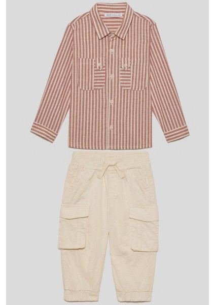 Erkek Bebek Camel Pantolon 66703