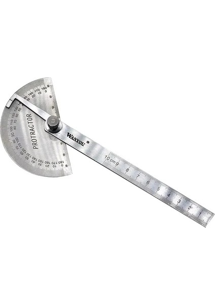 Piyano Akort Aracı Ölçme Aracı 1404 Çekiç Açı Ölçüm Cihazı Açı Bulucu Kolları Iletki 0-180 Derece Paslanmaz Çelik Açıölçer Cetvel 10 cm