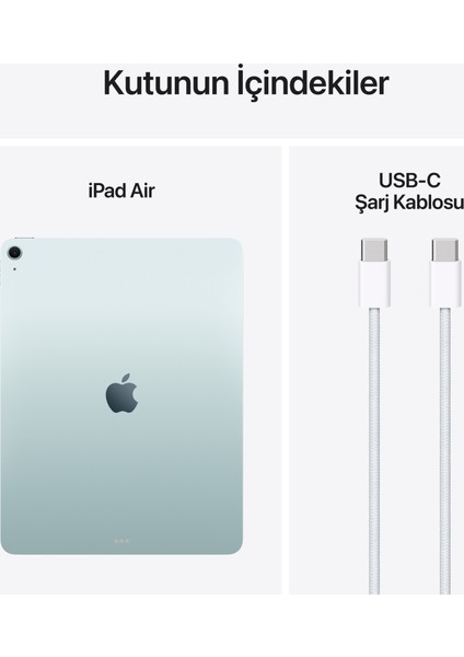 iPad Air M3 13" 512GB Wi-Fi Mavi MCNW4TU/A