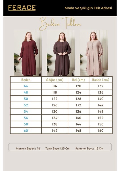 Kadın Büyük Beden Gofre Ikili Takım fiyatları