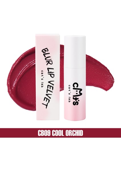 Kadife Yapılı Mat Ve Pigmentli Kalıcı Tint Ruj ve Allık CB09 Cool Orchid (Kırmızı) - 2.3 gr