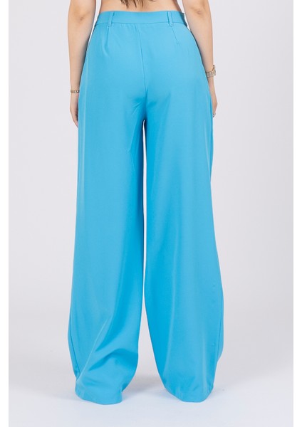 30144 Ön Çift Pileli Salaş Plazzo Cepli Pantolon fiyatları