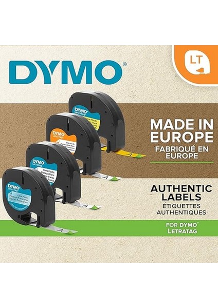 S0721630, Letratag Plastik Şerit (12 mm x 4 Mt), Kırmızı (59424) modelleri
