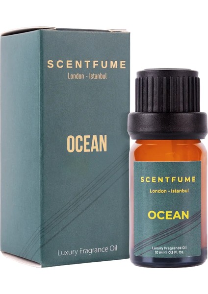 Ocean 10 ml Difüzör Esansı, Oda Kokusu, Aromaterapi Yağı, İmza Koku Esansiyel %100 Doğal Yağ Aromaterapi Meditasyon