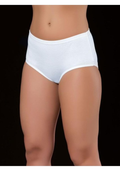 Kadın Beyaz Yüksek Bel Bato Külot