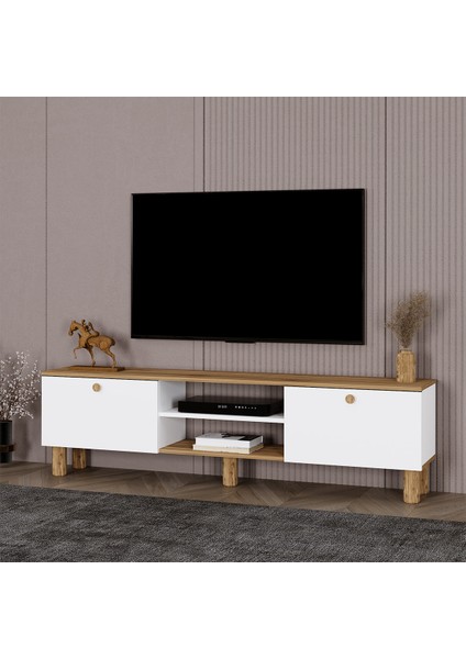 Esma Bohem Ayaklı Kapaklı Tv Ünitesi Tv Sehpası 180 cm . ESM02