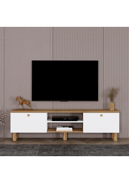 Esma Bohem Ayaklı Kapaklı Tv Ünitesi Tv Sehpası 180 cm . ESM02