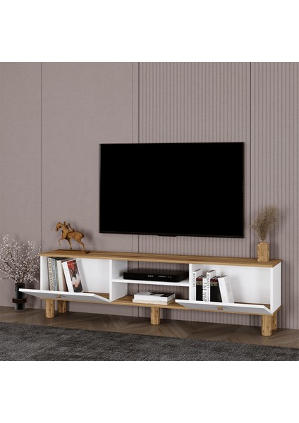 Esma Bohem Ayaklı Kapaklı Tv Ünitesi Tv Sehpası 180 cm . ESM02