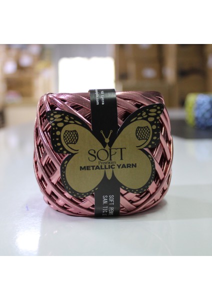 Metalik Örgü Ipi Salmon 4 Adet Fiyatıdır. 2 Parça Ip (30+30,40+20 Vb.)