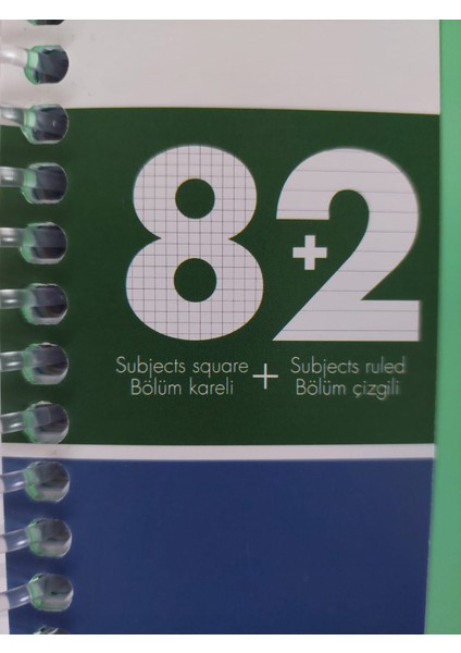 Tnote 8+2 Bölmeli A4 Spiralli Defter 300 Yp