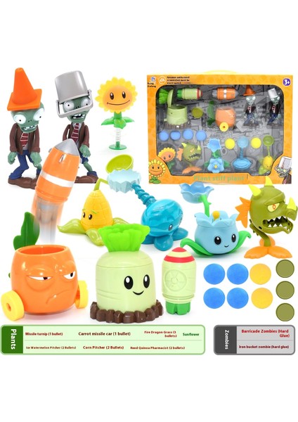 Plants Vs Zombies Oyuncakları Komple Hediye Seti Çıkarılabilir Model (Yurt Dışından)
