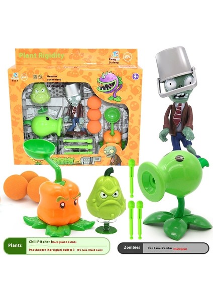 Plants Vs Zombies Oyuncakları Komple Hediye Seti Çıkarılabilir Model (Yurt Dışından)