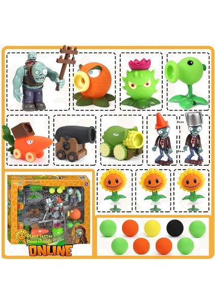Plants Vs Zombies Oyuncak Figürleri Komple Hediye Seti (Yurt Dışından)