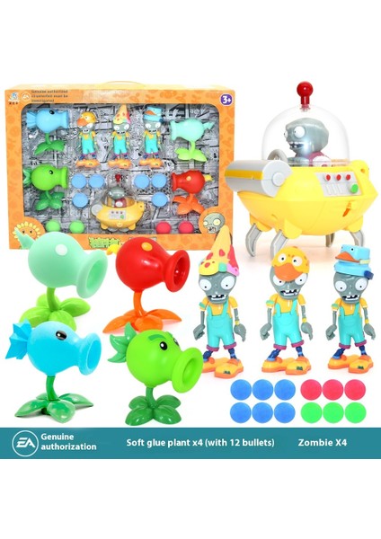 Plants Vs Zombies Oyuncakları Komple Hediye Seti Çıkarılabilir Model (Yurt Dışından)