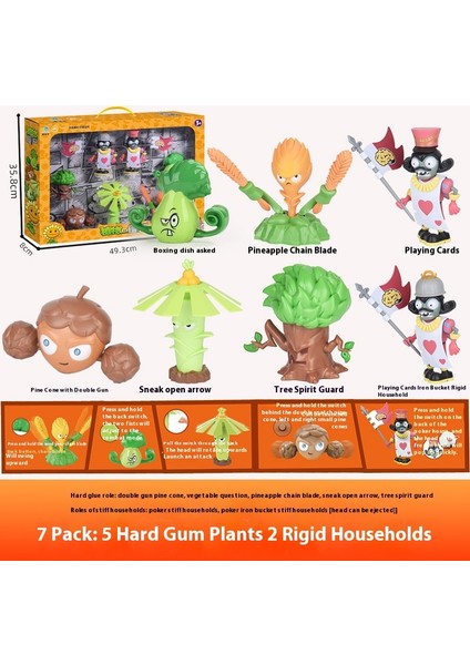 Plants Vs Zombies Oyuncakları Komple Anime Model Seti (Yurt Dışından)
