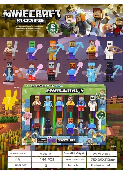 Benim Dünyam Steve Süs Maket Figürler Oyuncaklar (Yurt Dışından)