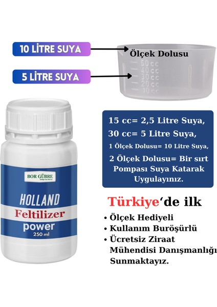 Holland Feltilizer - Power - 250 ml - Organomineral Gübre