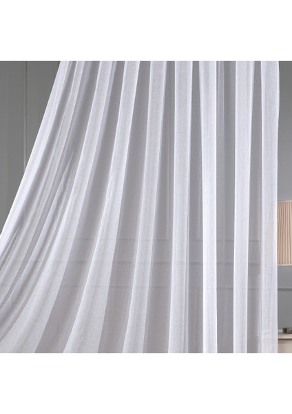 Keten Beyaz 1 x 3 Sık Pile Tül Perde modelleri