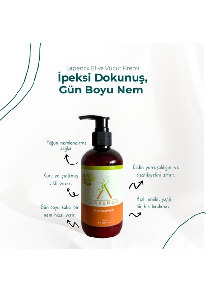 Gün Boyu Nemlendirme Sağlayan Temiz İçerikli El Ve Vücut Kremi modelleri