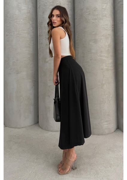 Puf Scuba Kloş Lastikli Uzun Etek modelleri