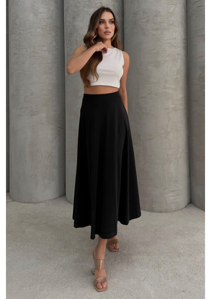 Puf Scuba Kloş Lastikli Uzun Etek fırsatları