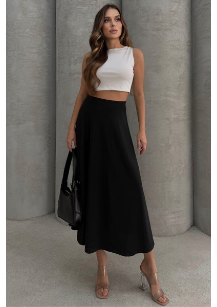 Puf Scuba Kloş Lastikli Uzun Etek indirimleri