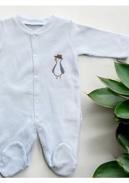 Erkek Bebek Penguen Desenli Çıtçıtlıı Tulum indirimleri