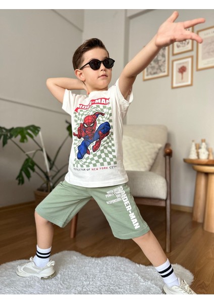Spiderman Baskı 2li Şort Takım