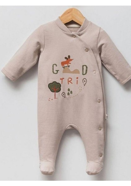 Erkek Bebek Öncen Çıtçıt Kapamalı Patikli Tulum
