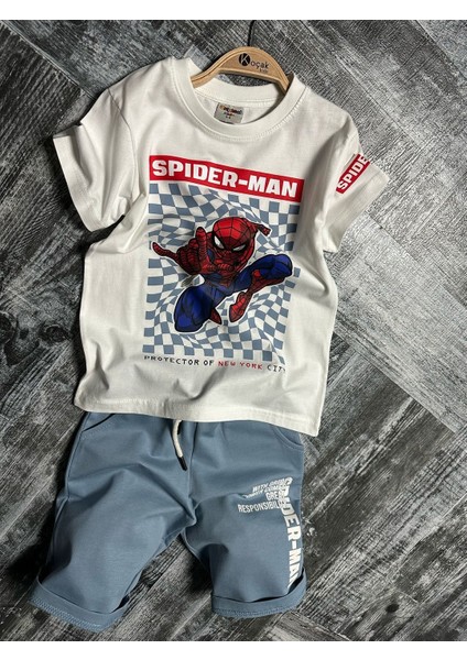 Spiderman Baskı 2li Şort Takım