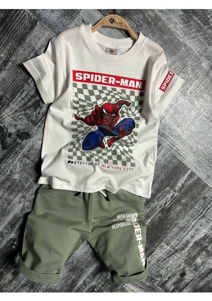 Spiderman Baskı 2li Şort Takım