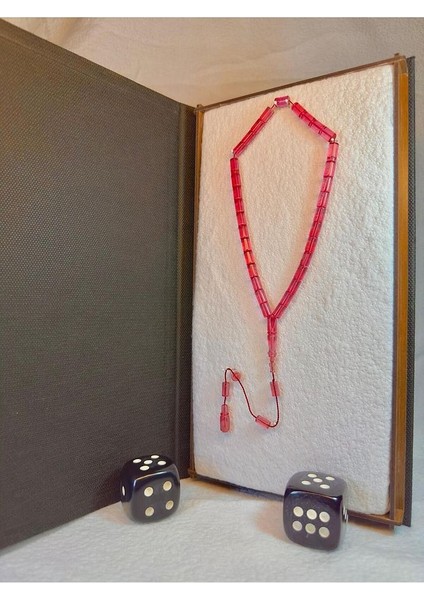 Ateş Kehribar Tesbih Pembe Renkli Kesme Kesim T-89 fırsatları