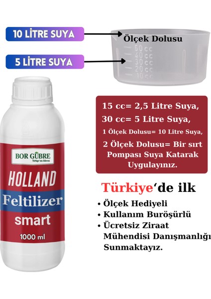 Holland Feltilizer Smart - 1000 ml Organomineral Gübre