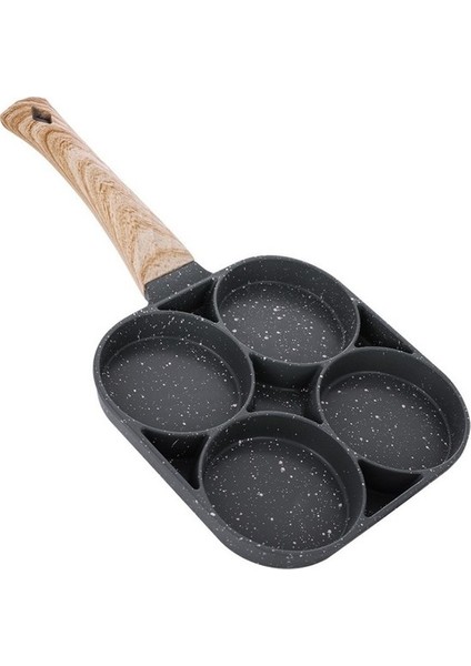 Tıbbi Taş Dört Delikli Omlet Biftek Tavası (Yurt Dışından)