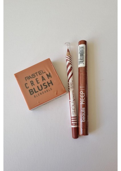 Cream Blush - Krem Allık 44 Blossom Print It Dudak Kalemi 501 Rose Keep It Ink Crayon Ruj 164 Casual