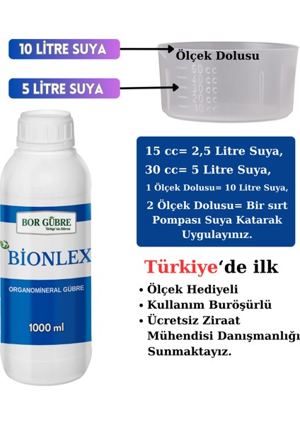 Şilempe Organik Madde Gübresi - Bionlex - 1000 ml