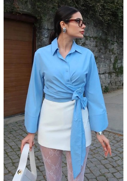 Kadın Bağlama Detaylı Gömlek fırsatları