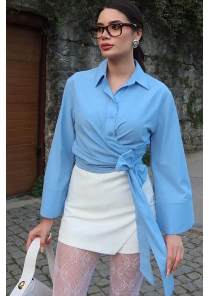 Kadın Bağlama Detaylı Gömlek indirimleri
