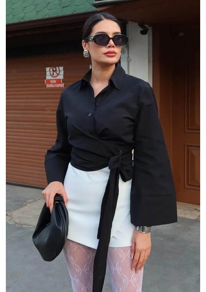 Kadın Bağlama Detaylı Gömlek fırsatları