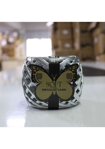 Metalik Örgü Ipi Silver 4 Adet Fiyatıdır. 2 Parça Ip (30+30,40+20 Vb.)